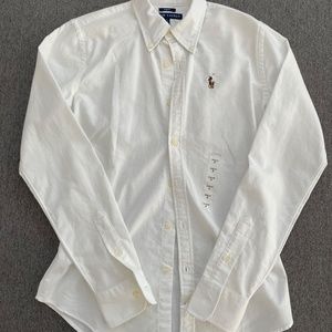 Ralph Lauren White Button Down Long Sleeves